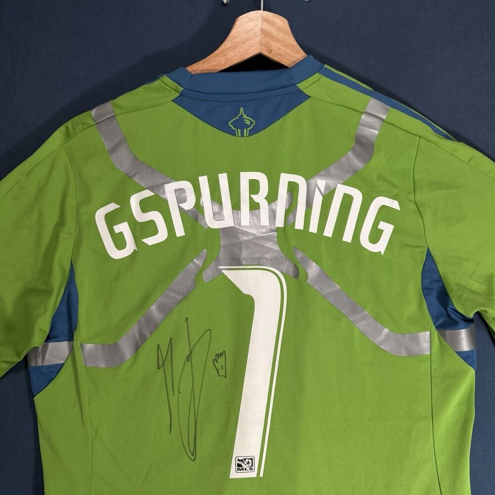 Seattle Sounders 2011/12 Jersey Gspurning Goalie Adidas SIGNED Large - No COA - Picture 5 of 12